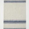 Irregular Stripe Linen Tea Towel | Natural/Blue