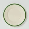 Enamel Plate | Cream/Leaf 1 Enamel Plate | Cream/Leaf -Novesta Store 6BQAC CreamLeaf