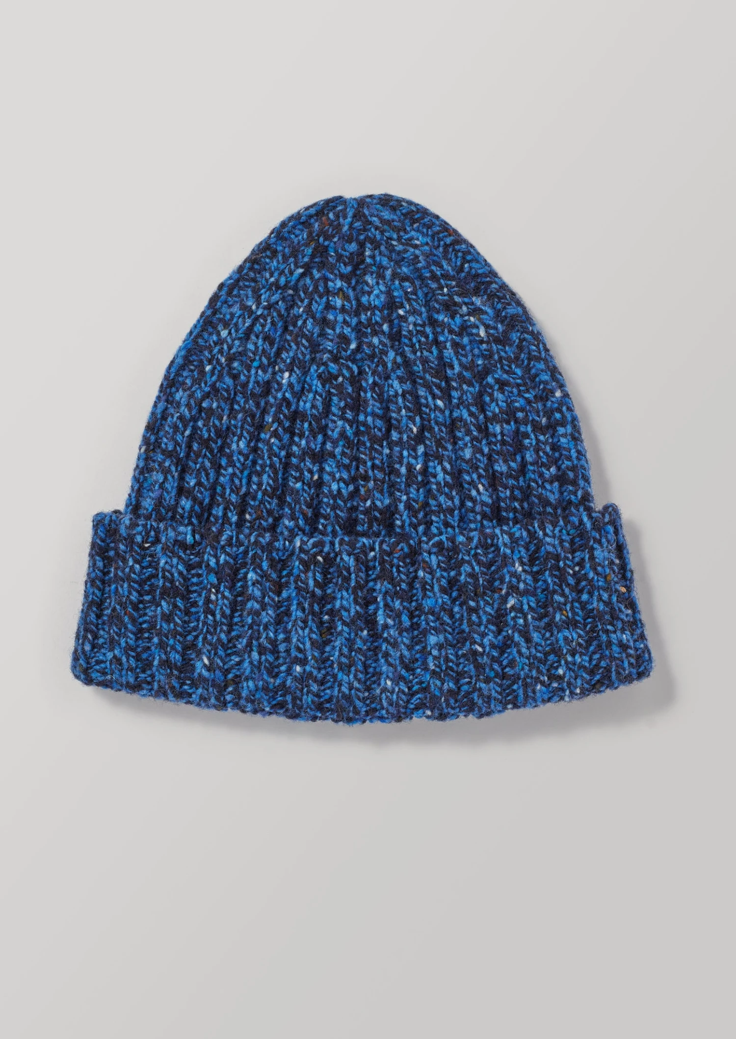 Donegal Marl Ribbed Hat | Blue Marl 3 Donegal Marl Ribbed Hat | Blue Marl