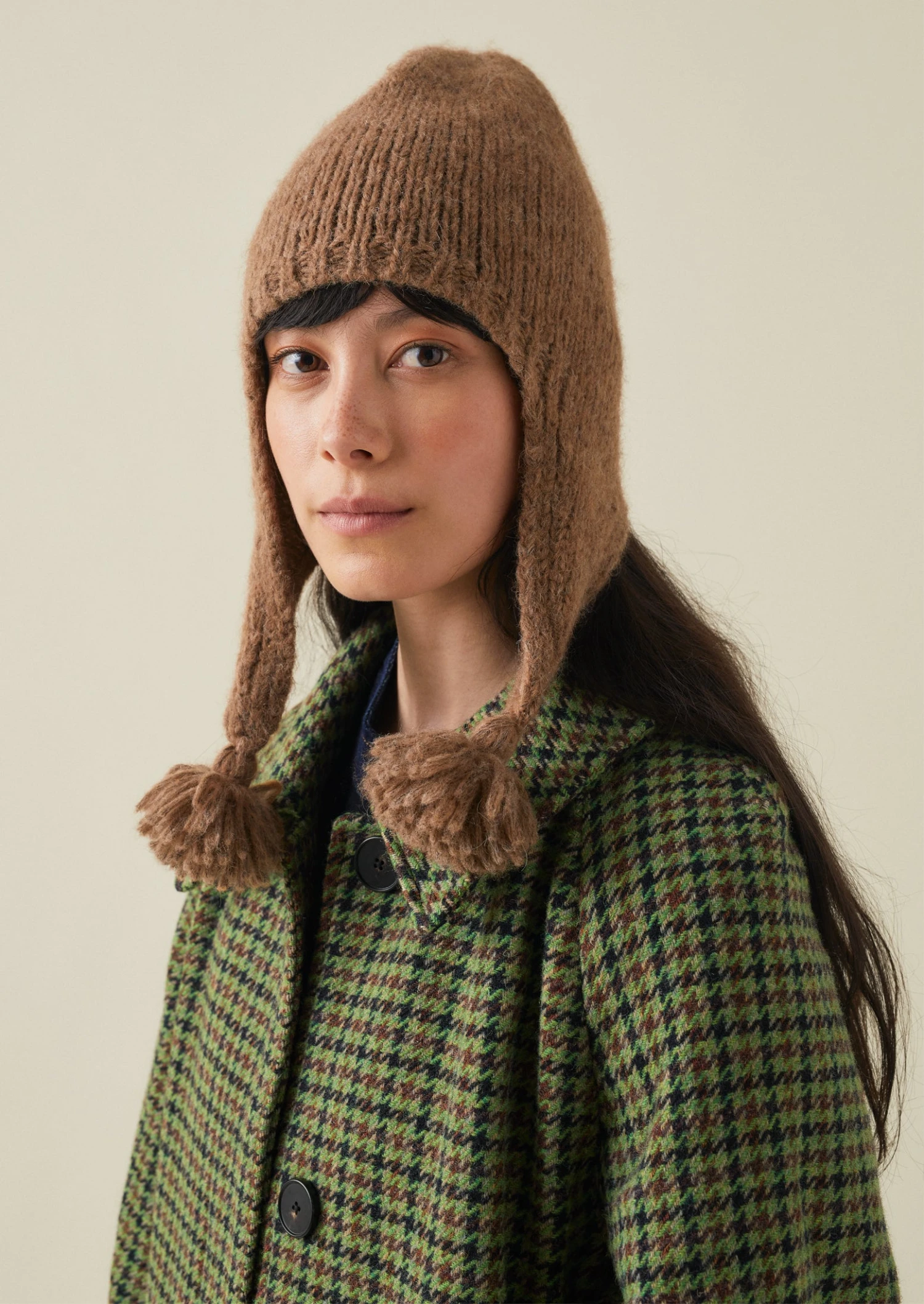 Tassel Knit Hat | Fawn 5 Tassel Knit Hat | Fawn - Image 3