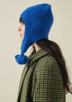 Tassel Knit Hat | Mineral Blue -Novesta Store AHATW10 4