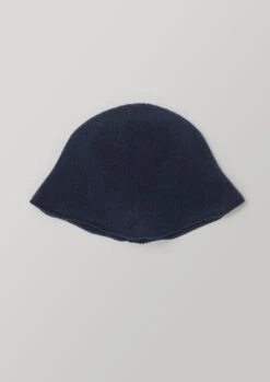Bell Shaped Cashmere Hat | Navy