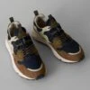 Flower Mountain Yamano Kaiso Panelled Trainers | Navy/Sage