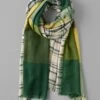Cabin Check Scarf | Green/Multi -Novesta Store ASCUS06 greenmulti 0