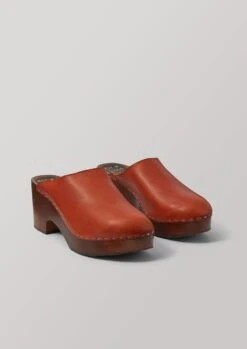 Kit And Clogs Studio Leather Mules | Amber