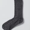 Nishiguchi Kutsushita Hemp Cotton Socks | Black -Novesta Store ASOTW09 black 0