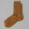 Maria La Rosa Silk Spot Socks | Ochre 1 Maria La Rosa Silk Spot Socks | Ochre -Novesta Store ASOUS18 ochre 0