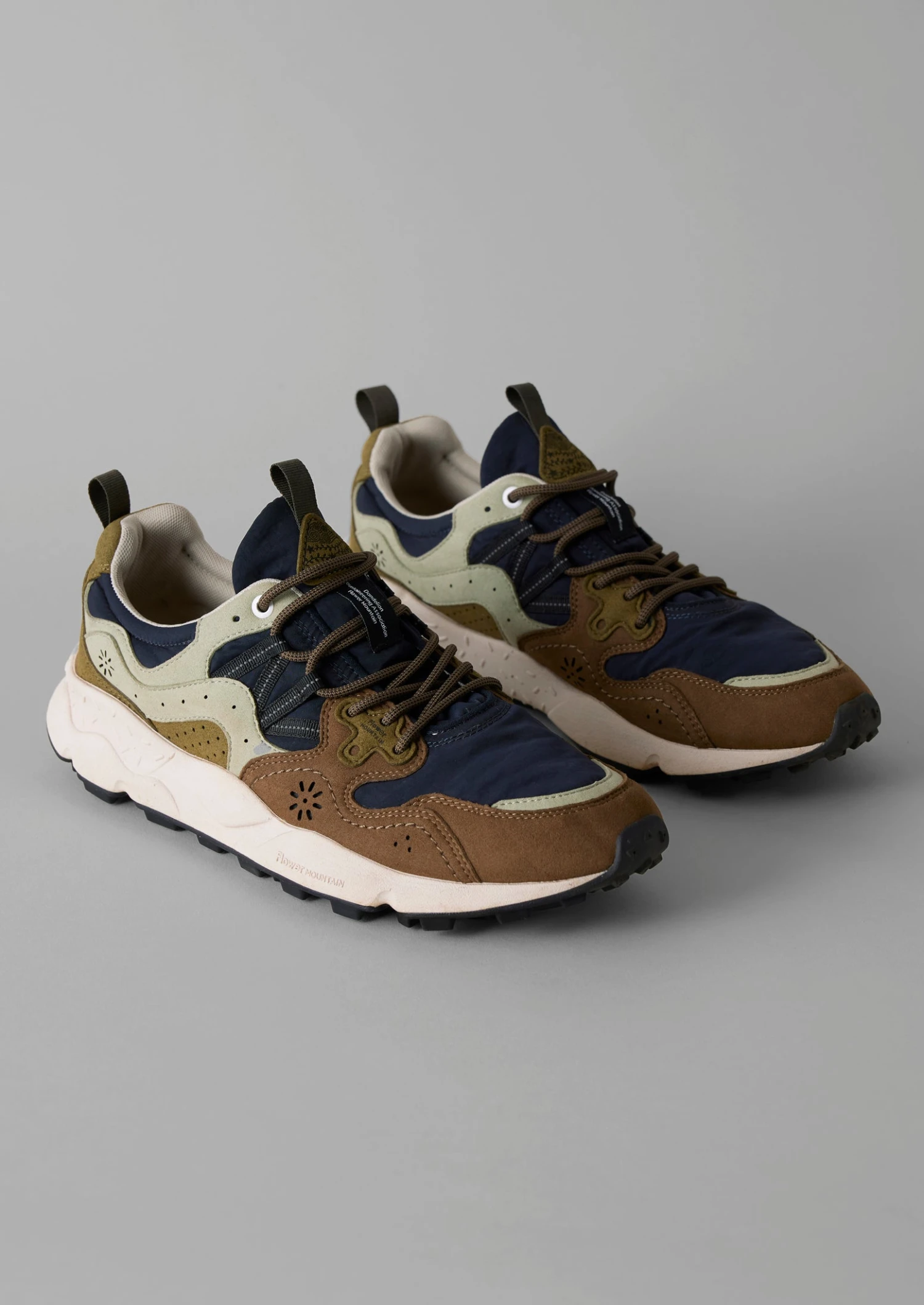 Flower Mountain Yamano Kaiso Trainers | Navy/Sage 5 Flower Mountain Yamano Kaiso Trainers | Navy/Sage - Image 3
