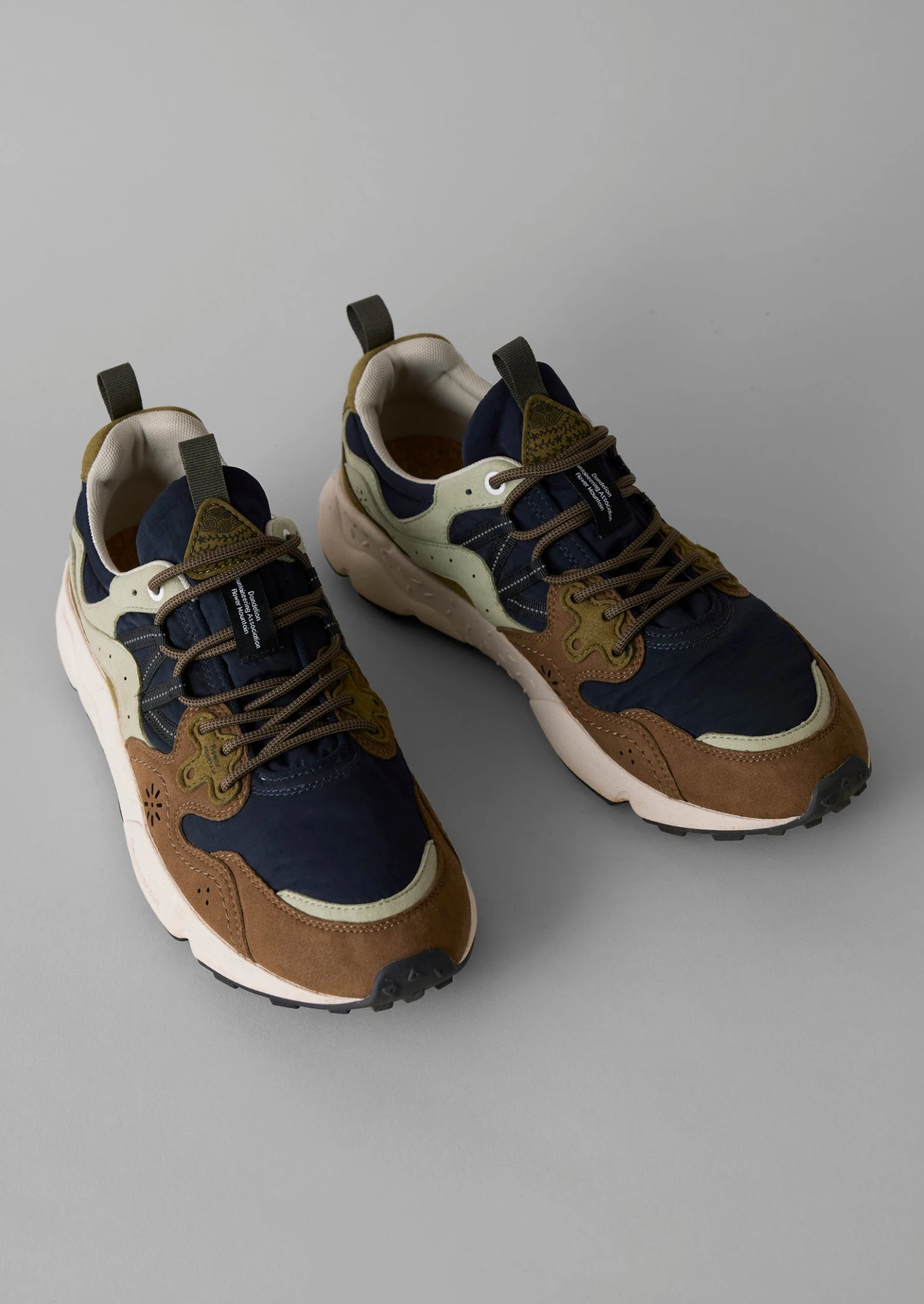 Flower Mountain Yamano Kaiso Trainers | Navy/Sage 3 Flower Mountain Yamano Kaiso Trainers | Navy/Sage