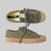 Novesta Star Master Plimsolls | Olive/Transparent -Novesta Store FFLAN olivetransparent