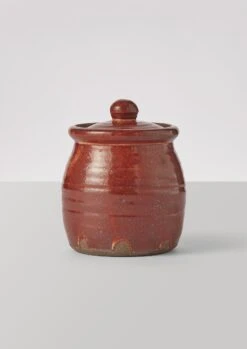Leach Pottery Honey Jar | Red Shino