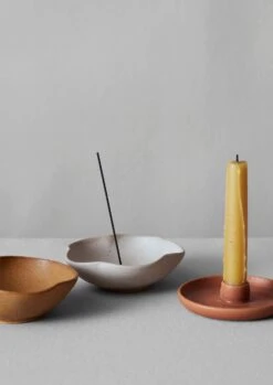 Rebecca Proctor Scalloped Incense Holder | Ochre -Novesta Store HCETW19 05