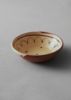 Frances Savage Serving Bowl | Terracotta/Cream -Novesta Store HCEUS02 2