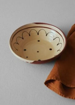 Frances Savage Serving Bowl | Terracotta/Cream -Novesta Store HCEUS02 4