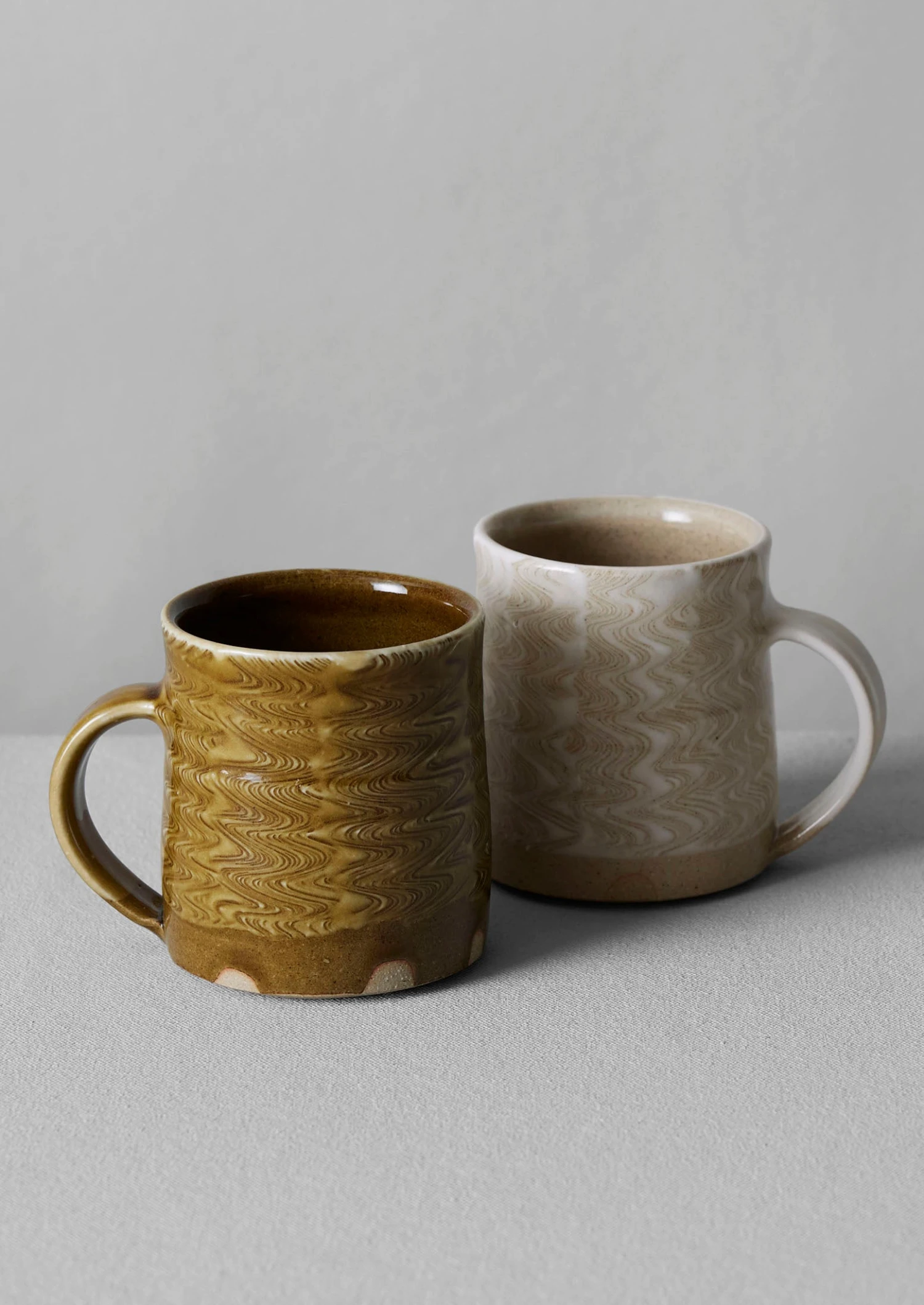 Lily Pearmain Ripple Mug | Ochre 4 Lily Pearmain Ripple Mug | Ochre - Image 2