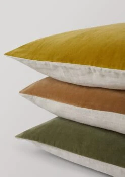 Square Velvet Cushion Cover | Pomelo/Natural 7 Square Velvet Cushion Cover | Pomelo/Natural -Novesta Store HCUTW13 2