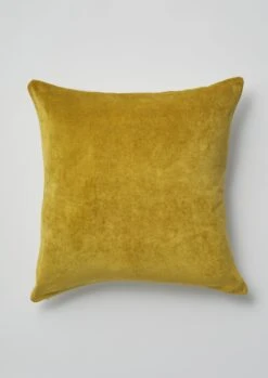 Square Velvet Cushion Cover | Pomelo/Natural