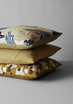 Painterly Floral Linen Cushion Cover | Sherbet/Sage 14 Painterly Floral Linen Cushion Cover | Sherbet/Sage -Novesta Store HCUUS02 5