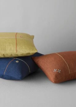 Embroidered Linen Square Cushion Cover | Flax -Novesta Store HCUUS06 6