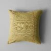 Embroidered Linen Square Cushion Cover | Flax -Novesta Store HCUUS06 flax 0