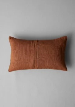 Embroidered Linen Rectangular Cushion Cover | Clay -Novesta Store HCUUS14 2