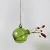 Hanging Boule Glass Vase | Olive -Novesta Store HGLSW09 olive
