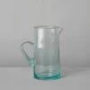 Handled Moroccan Glass Jug | Clear -Novesta Store HGLUS02 clear 0