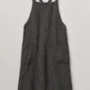 Check Linen Crossback Pinafore Apron | Navy/Chestnut 2 Check Linen Crossback Pinafore Apron | Navy/Chestnut -Novesta Store HKITW02 navychestnut 0