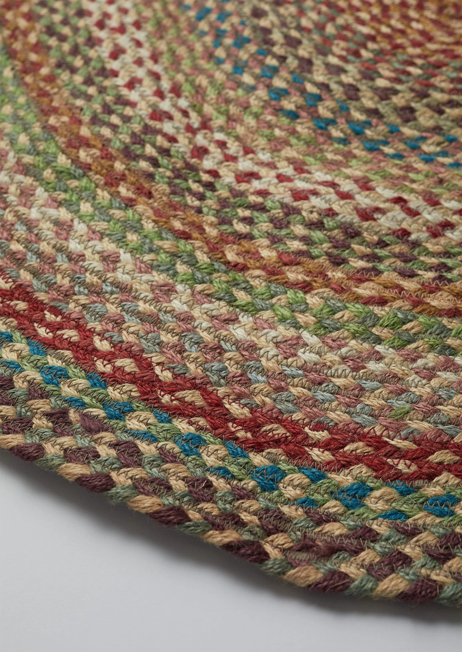 Fiesta Organic Jute Braided Rug | Multi 5 Fiesta Organic Jute Braided Rug | Multi - Image 3