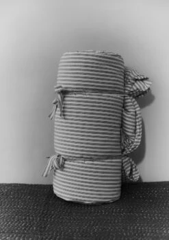 Organic Cotton Ticking Stripe Duvet Cover | Ecru/Graphite 7 Organic Cotton Ticking Stripe Duvet Cover | Ecru/Graphite -Novesta Store HSDQW15 1