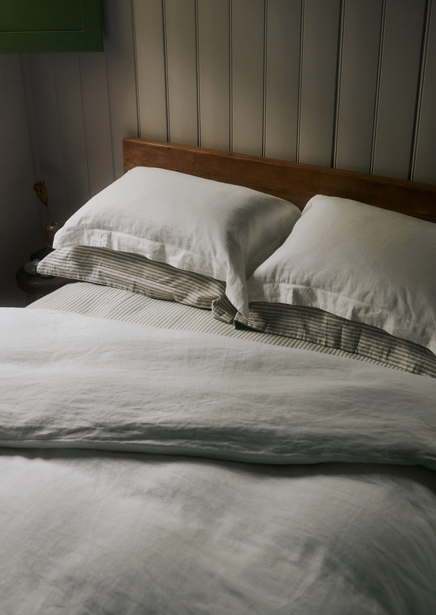 Washed Linen Cotton Duvet Cover | Ecru 4 Washed Linen Cotton Duvet Cover | Ecru - Image 2