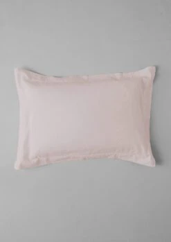 Washed Linen Cotton Oxford Pillowcase | Dusty Pink