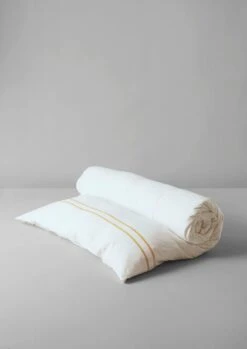 Organic Cotton Varali Duvet Cover | Chalk/Ochre