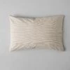 Organic Cotton Ticking Stripe Housewife Pillowcase | Ecru/Straw