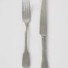 Stonewashed Small Knife And Fork Set | Silver -Novesta Store HTBTS14 1