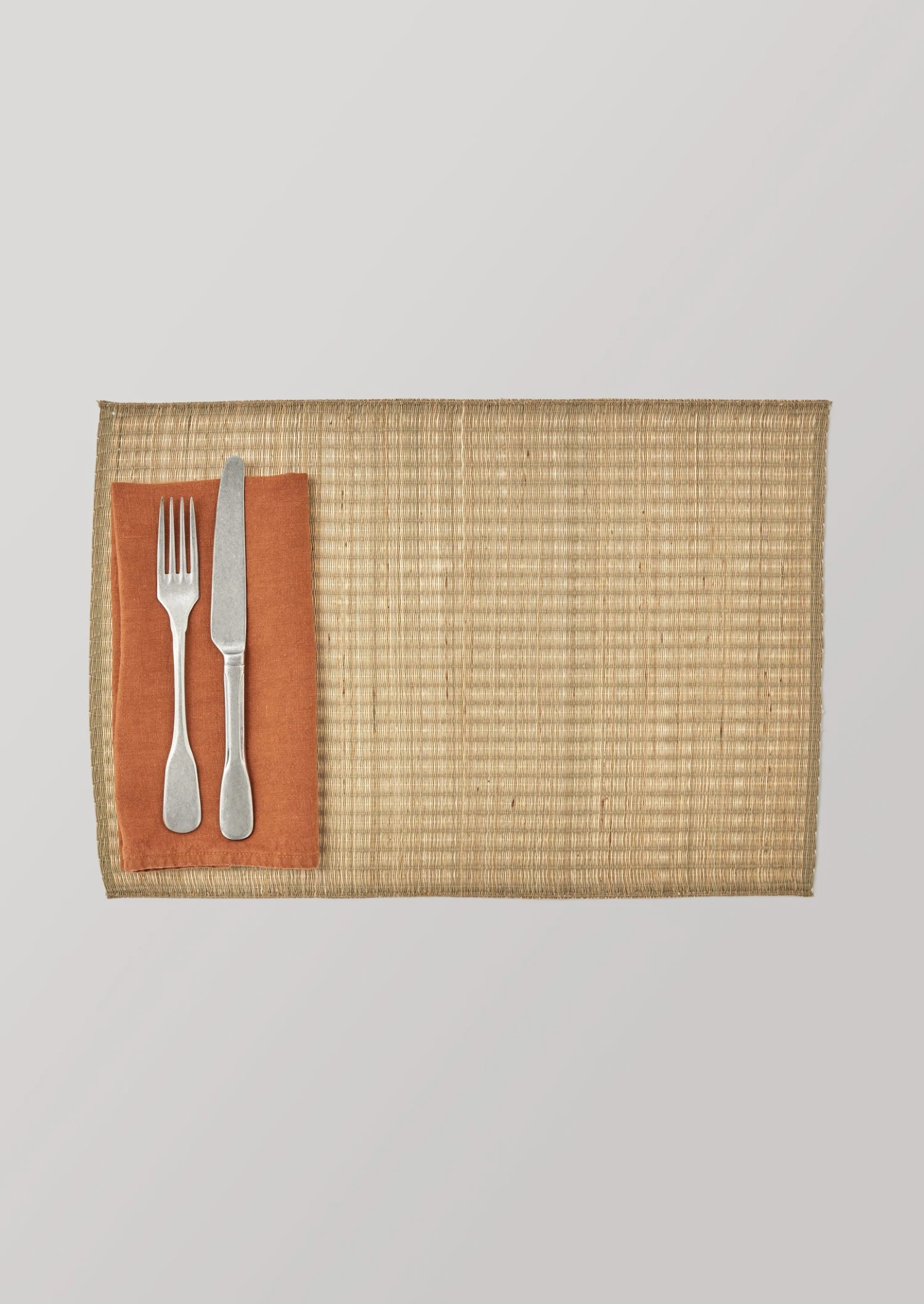 Madur Grass Striped Placemat | Natural 3 Madur Grass Striped Placemat | Natural