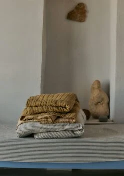 Organic Cotton Pyjama Stripe Duvet Cover | Navy/Ecru -Novesta Store HTQTS10 d1 514a312e c63c 4578 9672 b3f3f9b3fa8c