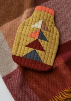 Colour Block Wool Blanket | Mulberry/Honey/Birch -Novesta Store HTQTW10 3