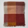 Colour Block Wool Blanket | Mulberry/Honey/Birch