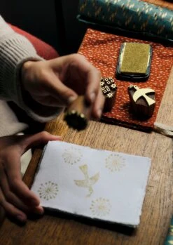 Hand Carved Block Printing Kit | Multi 8 Hand Carved Block Printing Kit | Multi -Novesta Store HXMTW08 2