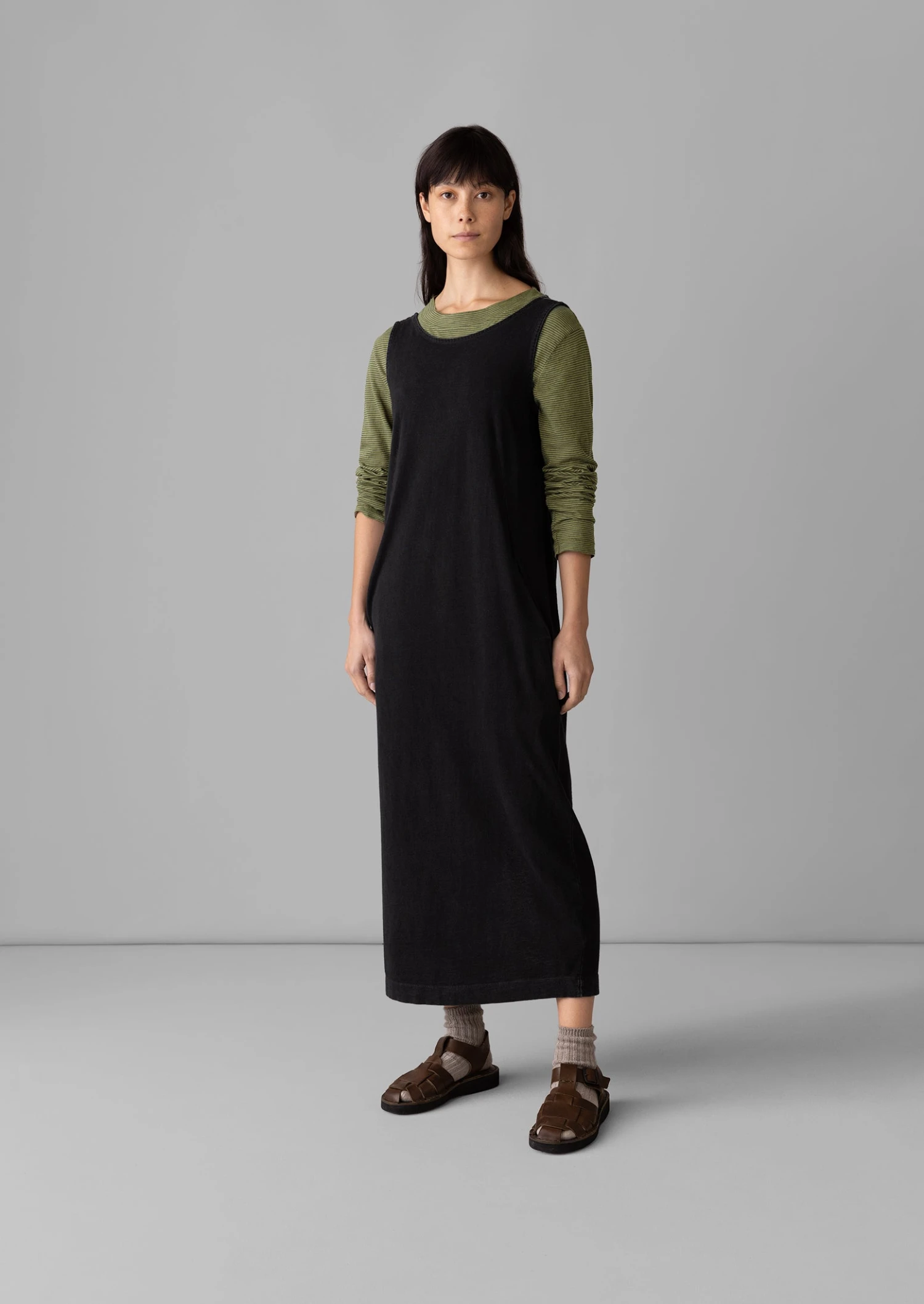 Lydia Jersey Shift Dress | Washed Black 4 Lydia Jersey Shift Dress | Washed Black - Image 2