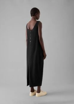 Lydia Jersey Shift Dress | Washed Black 9 Lydia Jersey Shift Dress | Washed Black -Novesta Store LDRTS35 3