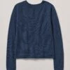 Wool Cashmere Neat Sweater | Midnight
