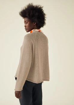 Cotton Linen Easy Sweater | Parchment -Novesta Store LLTTW21 3 040f22af 5a23 48c0 b980 db03402694e7