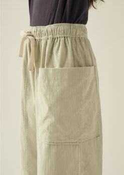 Organic Cord Pull On Trousers | Limestone 14 Organic Cord Pull On Trousers | Limestone -Novesta Store LTRTW06 9