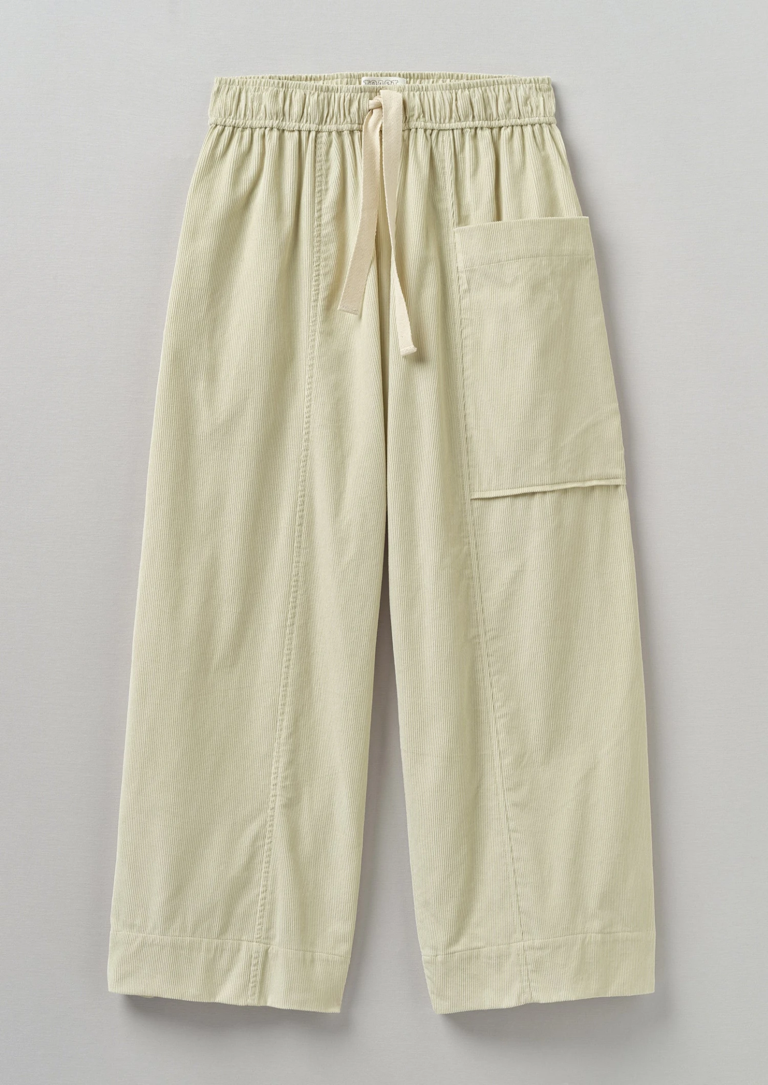Organic Cord Pull On Trousers | Limestone 3 Organic Cord Pull On Trousers | Limestone