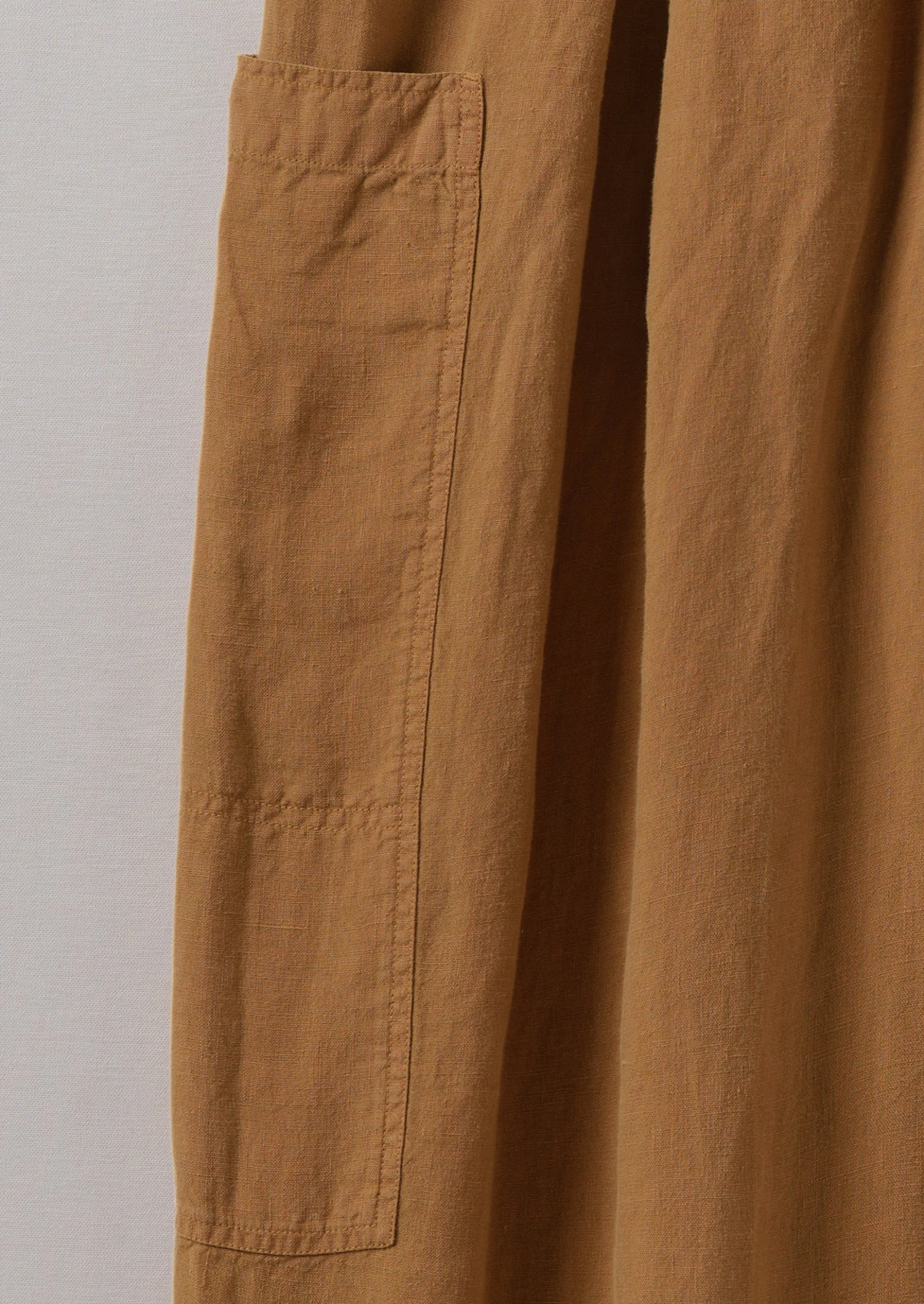 Side Pocket Garment Dyed Linen Trousers | Caramel 8 Side Pocket Garment Dyed Linen Trousers | Caramel - Image 6