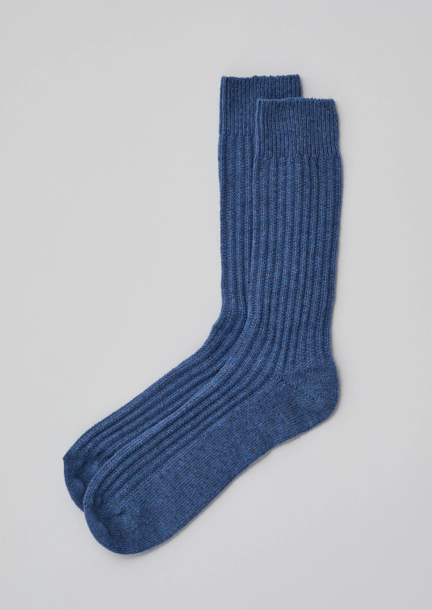 Raised Rib Socks | Mineral Blue 3 Raised Rib Socks | Mineral Blue