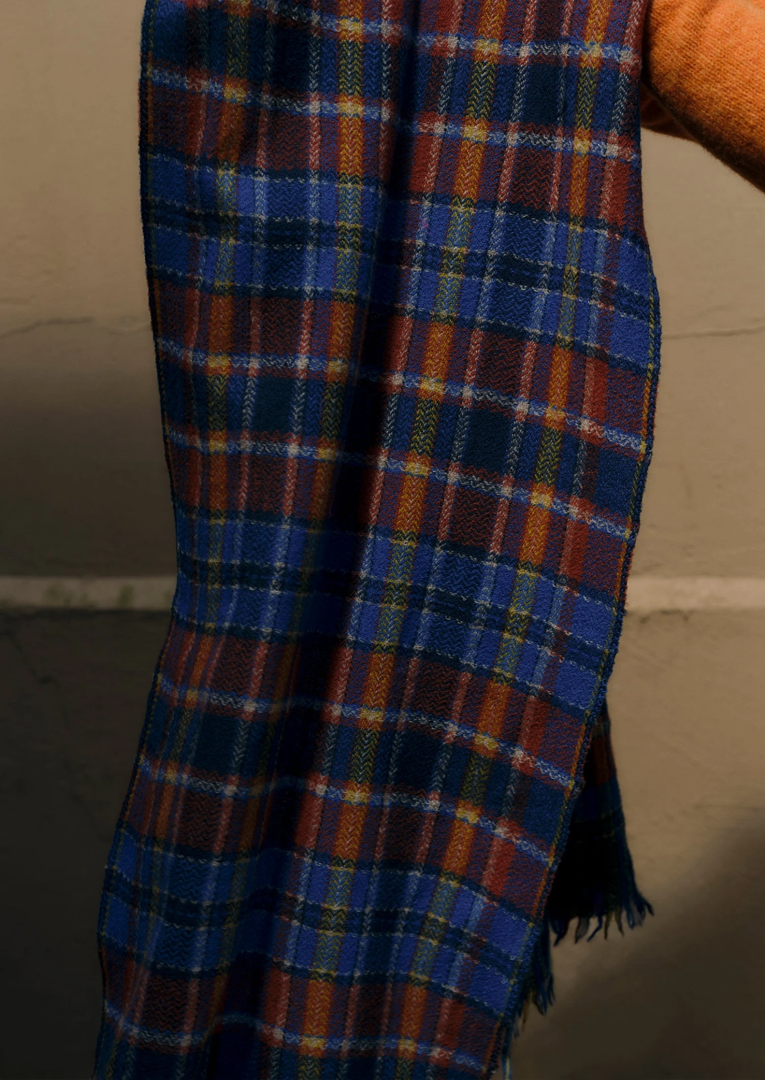 Moismont Wool Scarf | Navy Blue 4 Moismont Wool Scarf | Navy Blue - Image 2