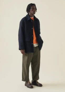 Single Breasted Car Coat | Indigo 13 Single Breasted Car Coat | Indigo -Novesta Store MCOTW03 2